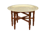 Solid Brass Moroccan Tea Table